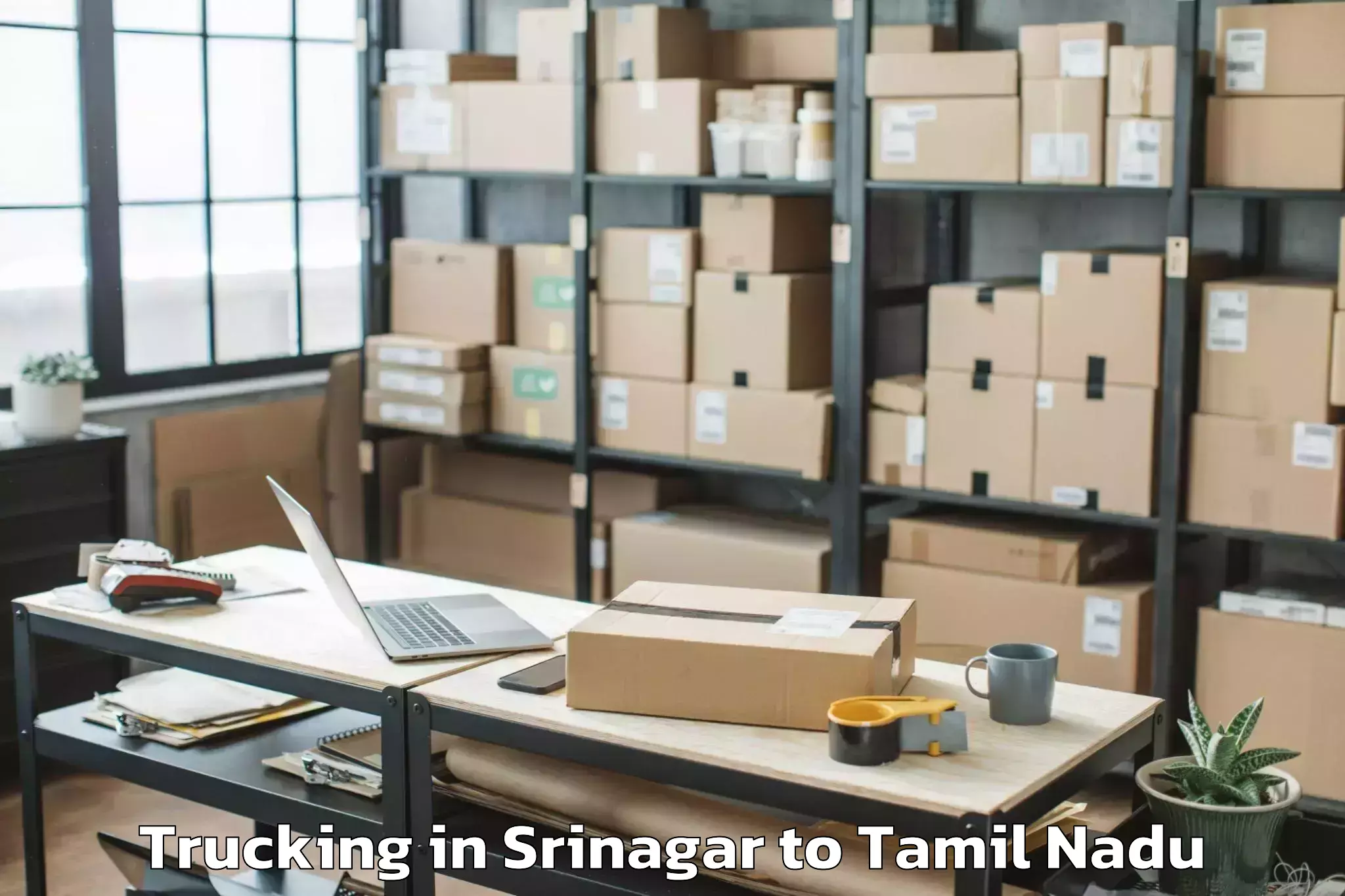 Hassle-Free Srinagar to Tiruvarur Trucking